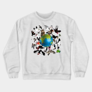 Birdorables Fly Around the Earth Crewneck Sweatshirt